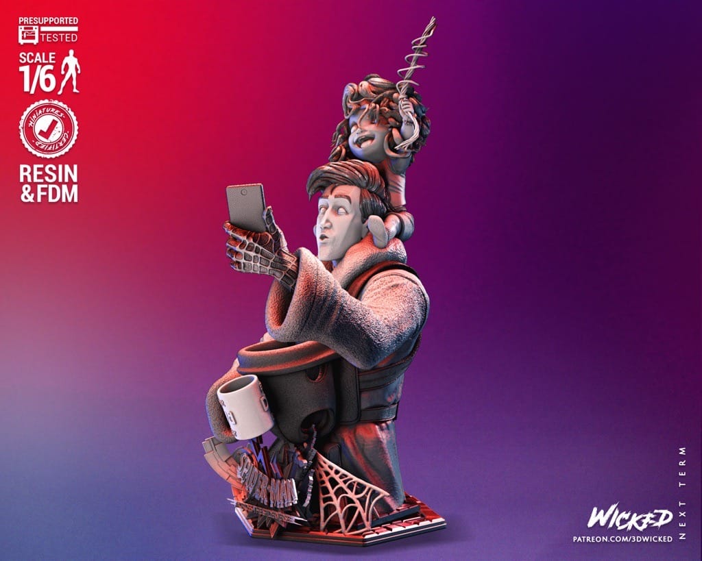 P站图纸印象馆 3DWicked 漫威 蜘蛛侠 废柴帅大叔 3DWicked 漫威 蜘蛛侠 废柴帅大叔