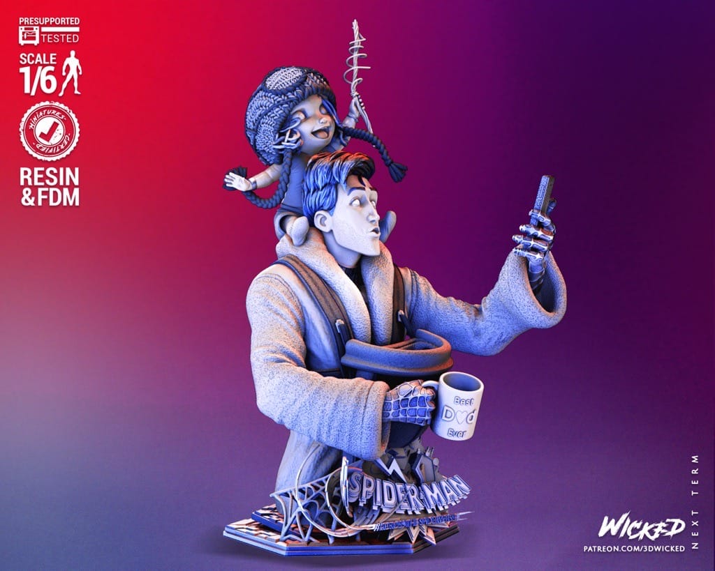 P站图纸印象馆 3DWicked 漫威 蜘蛛侠 废柴帅大叔 3DWicked 漫威 蜘蛛侠 废柴帅大叔