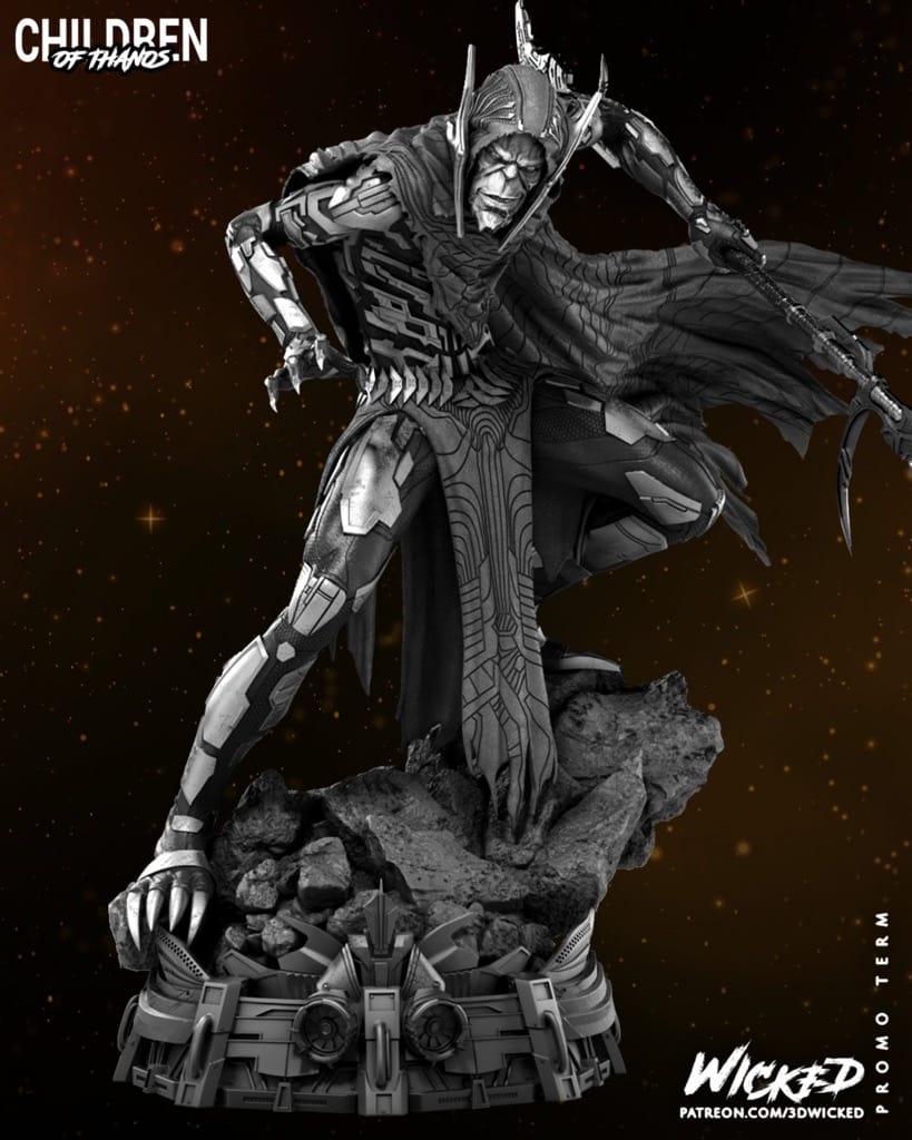 P站图纸印象馆 3DWicked 漫威 复联 亡刃将军 3DWicked 漫威 复联 亡刃将军