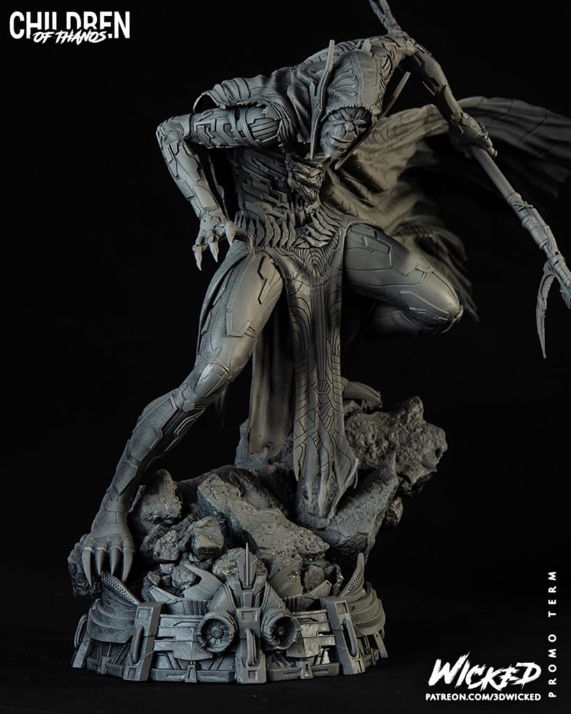 P站图纸印象馆 3DWicked 漫威 复联 亡刃将军 3DWicked 漫威 复联 亡刃将军