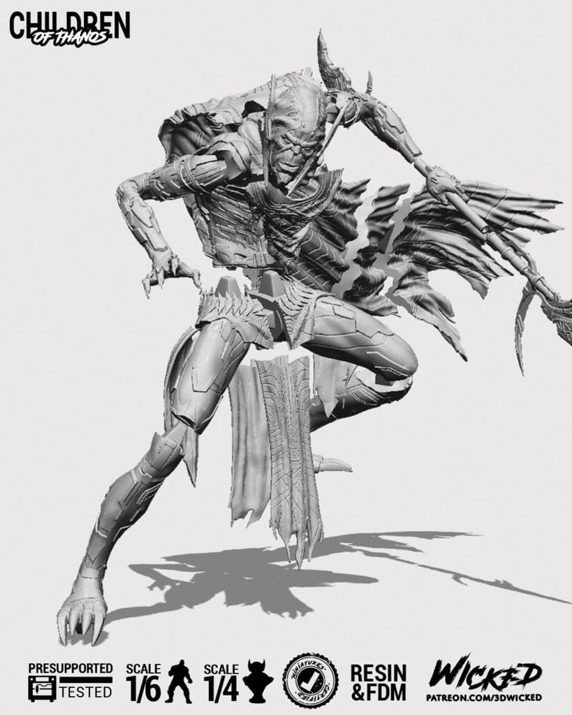 P站图纸印象馆 3DWicked 漫威 复联 亡刃将军 3DWicked 漫威 复联 亡刃将军