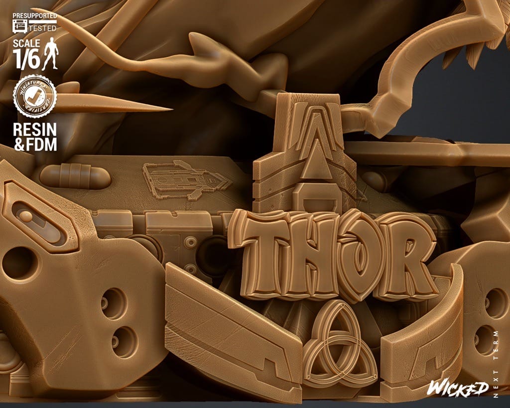 P站图纸印象馆 3DWicked 漫威 雷神 3DWicked 漫威 雷神