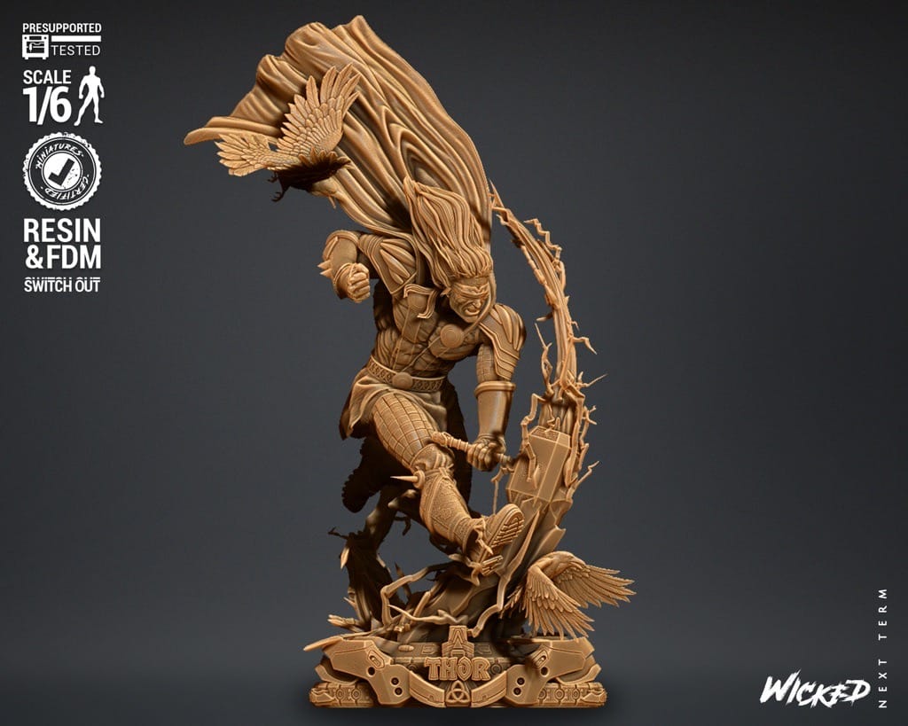 P站图纸印象馆 3DWicked 漫威 雷神 3DWicked 漫威 雷神