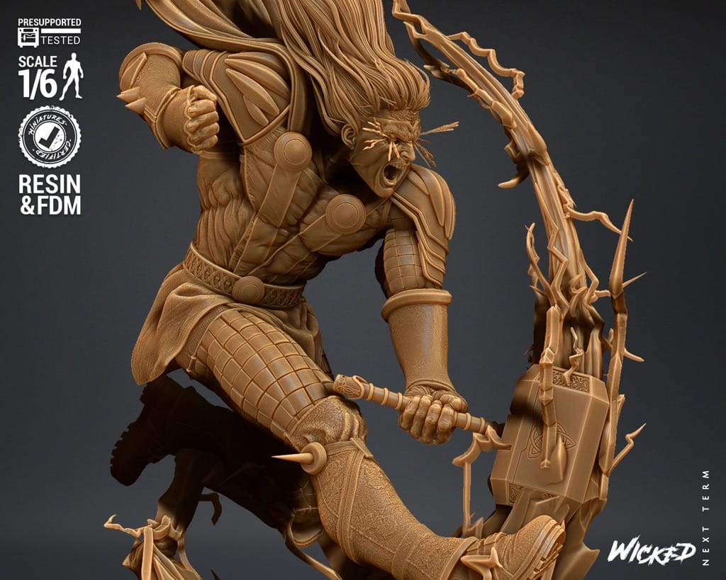 P站图纸印象馆 3DWicked 漫威 雷神 3DWicked 漫威 雷神