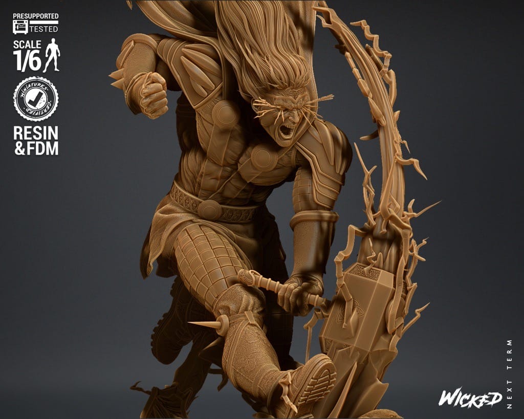 P站图纸印象馆 3DWicked 漫威 雷神 3DWicked 漫威 雷神