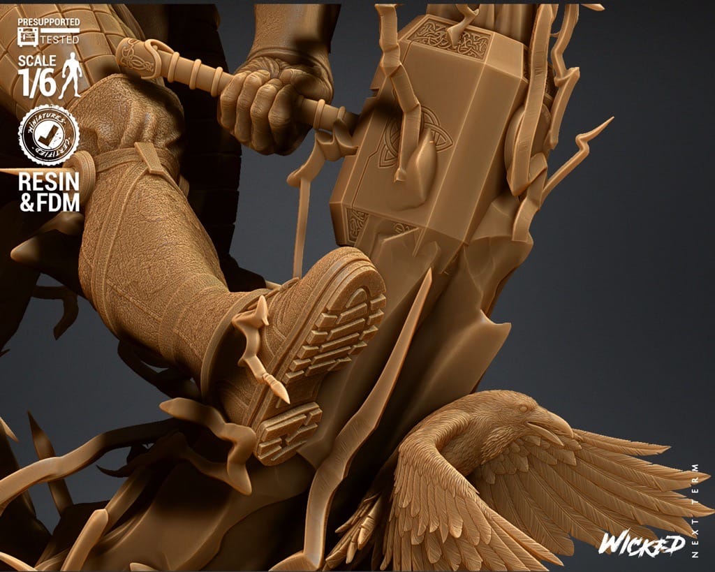 P站图纸印象馆 3DWicked 漫威 雷神 3DWicked 漫威 雷神