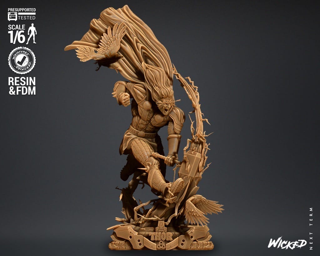 P站图纸印象馆 3DWicked 漫威 雷神 3DWicked 漫威 雷神