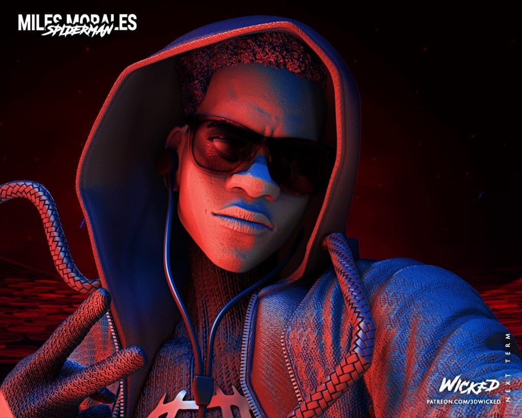 P站图纸印象馆 3DWicked 漫威 蜘蛛侠 迈尔斯·莫拉莱斯 3DWicked 漫威 蜘蛛侠 迈尔斯·莫拉莱斯