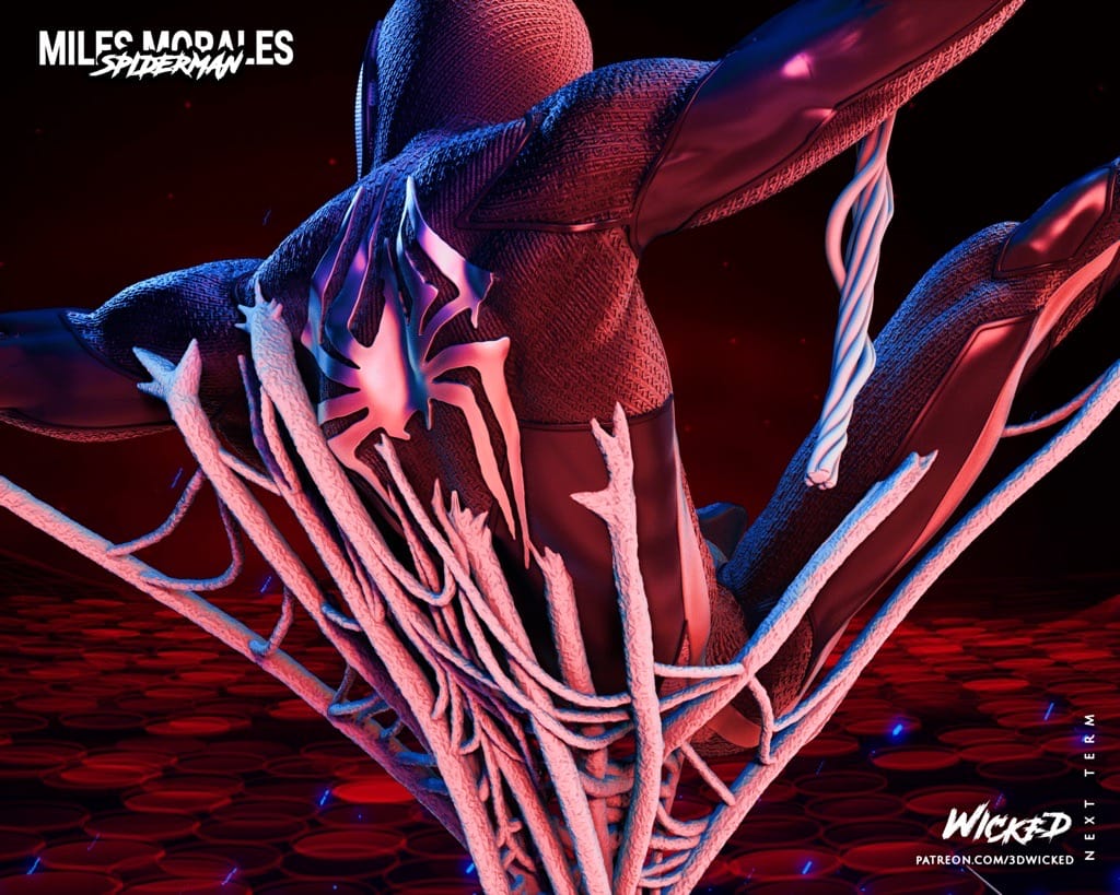 P站图纸印象馆 3DWicked 漫威 蜘蛛侠 迈尔斯·莫拉莱斯 3DWicked 漫威 蜘蛛侠 迈尔斯·莫拉莱斯