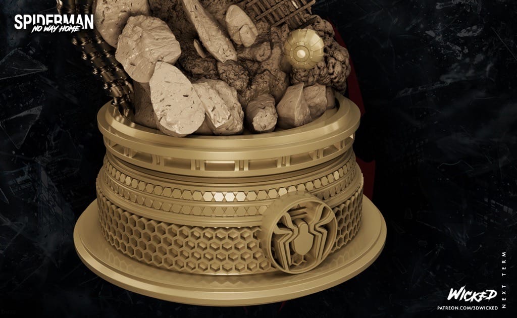 P站图纸印象馆 3DWicked 漫威 蜘蛛侠大战章鱼博士 3DWicked 漫威 蜘蛛侠大战章鱼博士