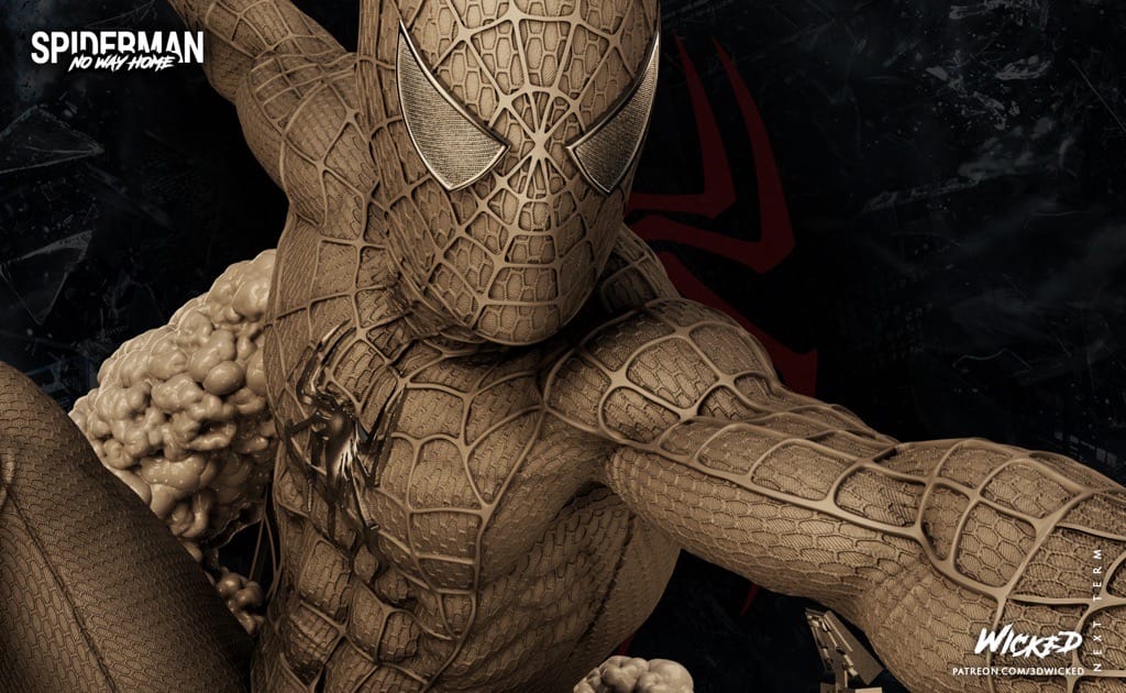 P站图纸印象馆 3DWicked 漫威 蜘蛛侠大战章鱼博士 3DWicked 漫威 蜘蛛侠大战章鱼博士