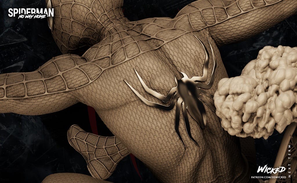 P站图纸印象馆 3DWicked 漫威 蜘蛛侠大战章鱼博士 3DWicked 漫威 蜘蛛侠大战章鱼博士