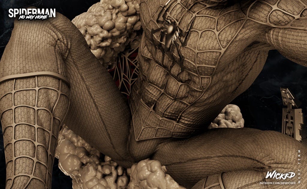 P站图纸印象馆 3DWicked 漫威 蜘蛛侠大战章鱼博士 3DWicked 漫威 蜘蛛侠大战章鱼博士