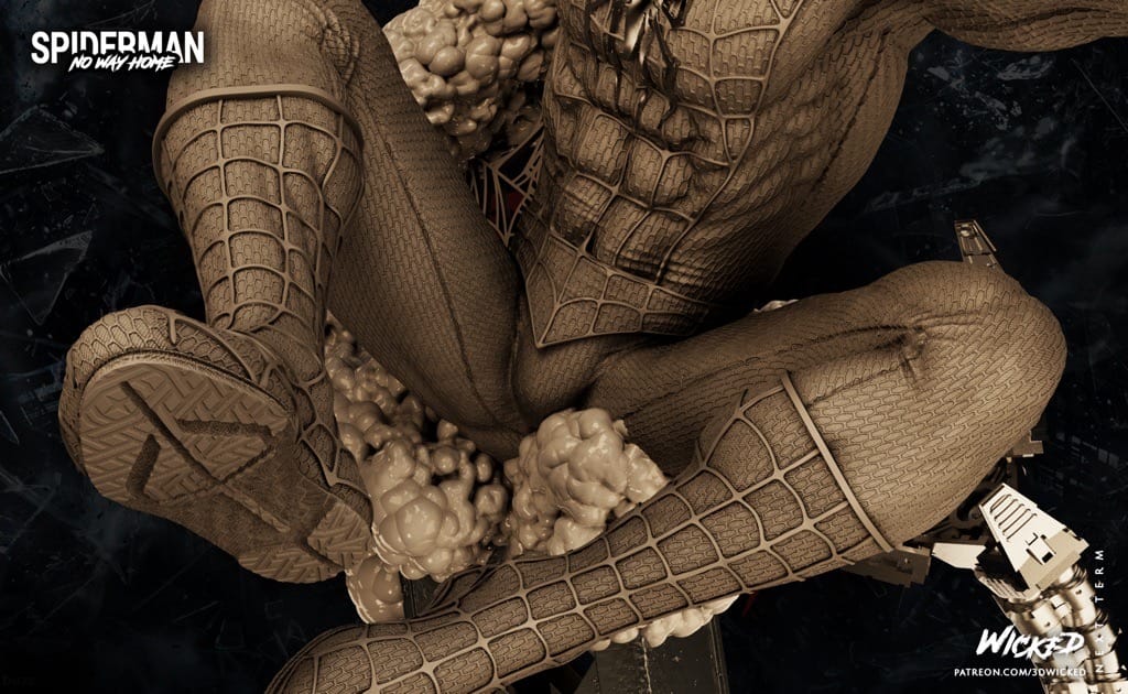 P站图纸印象馆 3DWicked 漫威 蜘蛛侠大战章鱼博士 3DWicked 漫威 蜘蛛侠大战章鱼博士