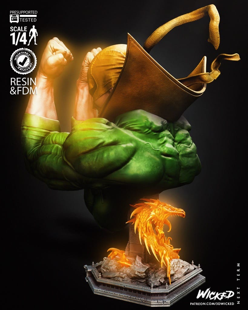 P站图纸印象馆 3DWicked 漫威 铁拳 3DWicked 漫威 铁拳