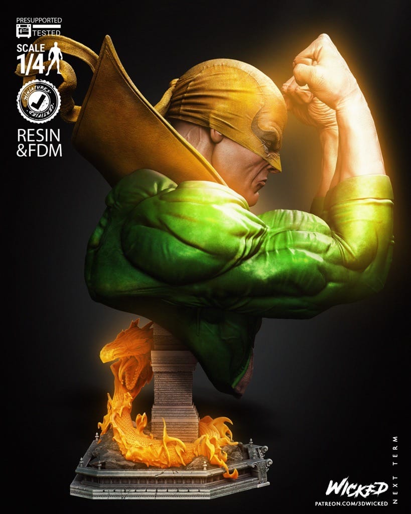 P站图纸印象馆 3DWicked 漫威 铁拳 3DWicked 漫威 铁拳