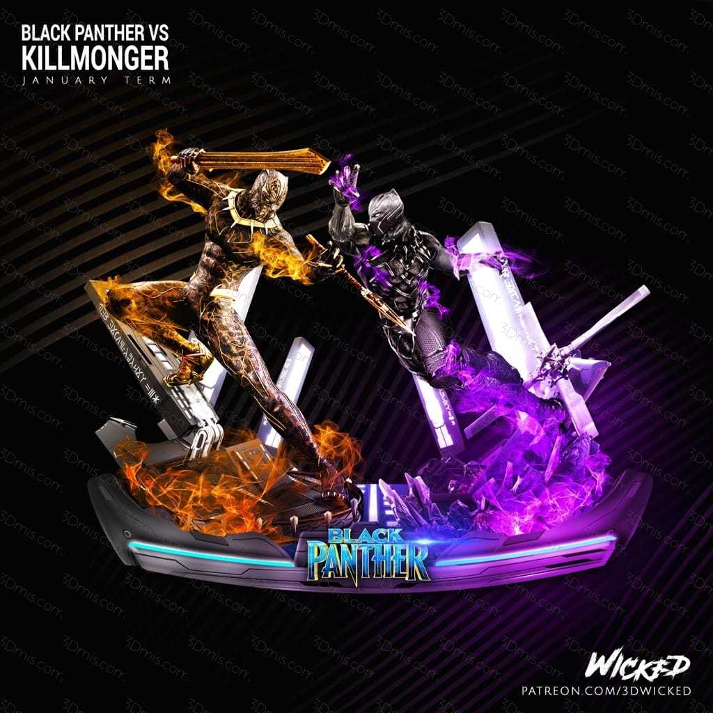 3DWicked 漫威 黑豹 克尔芒戈