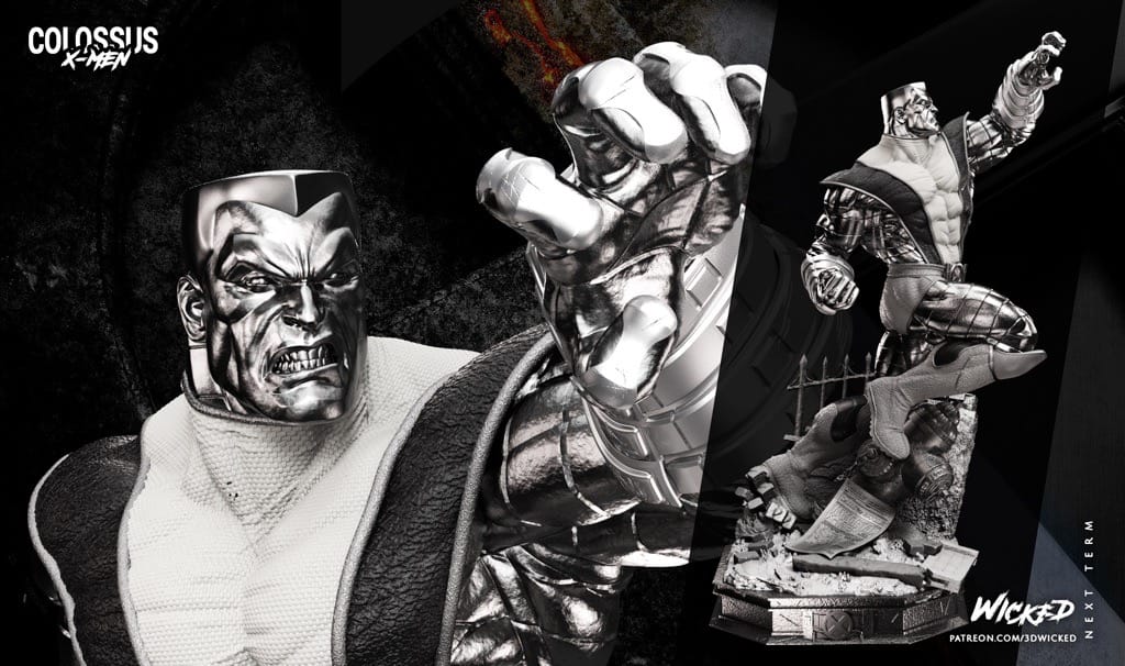 P站图纸印象馆 3DWicked 漫威 X战警 Colossus 丹尼尔·库德摩尔 3DWicked 漫威 X战警 Colossus 丹尼尔·库德摩尔