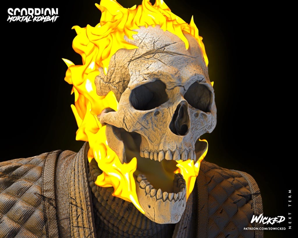 P站图纸印象馆 3DWicked 漫威 蜘蛛侠 蝎子人 3DWicked 漫威 蜘蛛侠 蝎子人