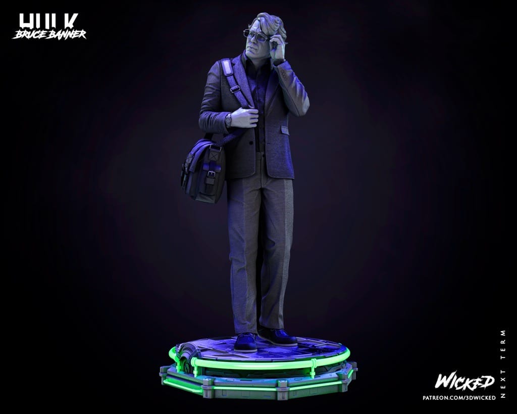 P站图纸印象馆 3DWicked 漫威 绿巨人 布鲁斯·班纳 3DWicked 漫威 绿巨人 布鲁斯·班纳