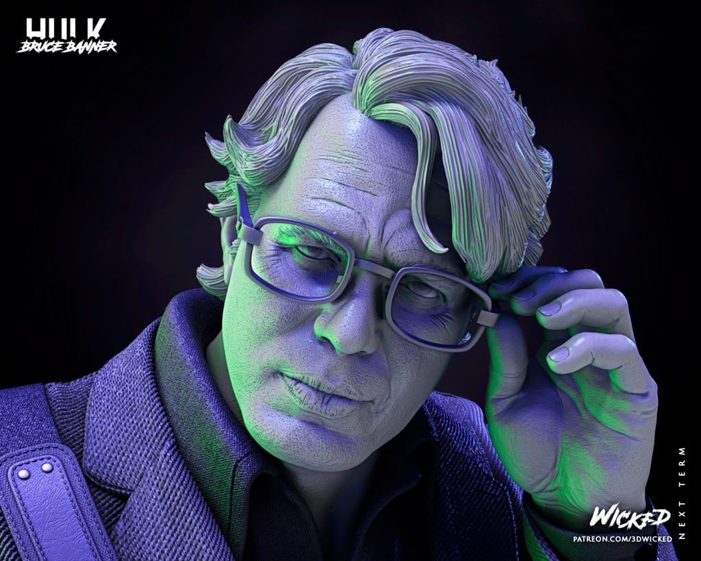 P站图纸印象馆 3DWicked 漫威 绿巨人 布鲁斯·班纳 3DWicked 漫威 绿巨人 布鲁斯·班纳