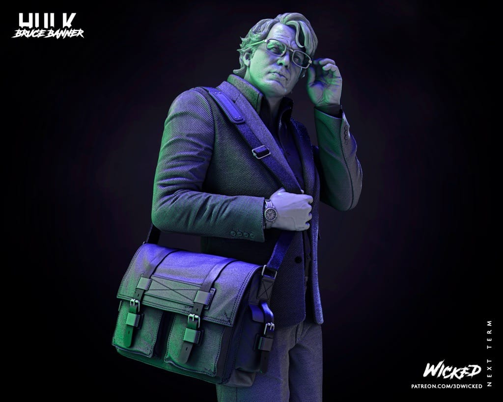 P站图纸印象馆 3DWicked 漫威 绿巨人 布鲁斯·班纳 3DWicked 漫威 绿巨人 布鲁斯·班纳