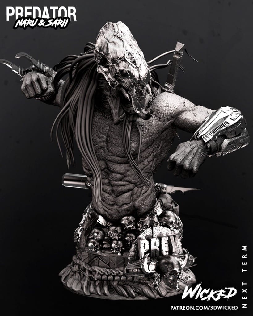 P站图纸印象馆 3DWicked 异形 铁血战士和纳鲁 3DWicked 异形 铁血战士和纳鲁