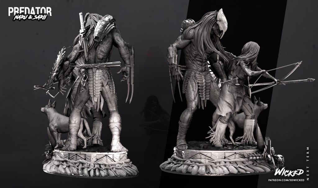 P站图纸印象馆 3DWicked 异形 铁血战士和纳鲁 3DWicked 异形 铁血战士和纳鲁