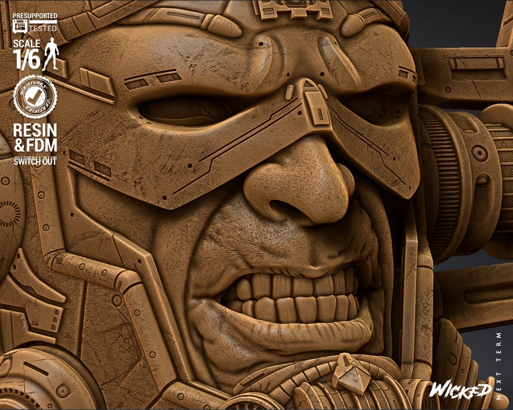 P站图纸印象馆 3DWicked 漫威 神奇四侠 行星吞噬者 3DWicked 漫威 神奇四侠 行星吞噬者