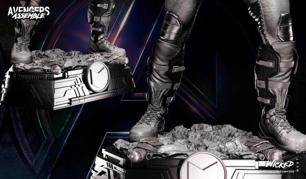 P站图纸印象馆 3DWicked 漫威 复联 鹰眼 3DWicked 漫威 复联 鹰眼