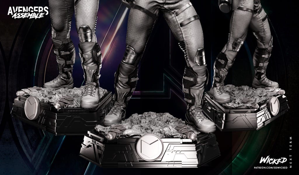 P站图纸印象馆 3DWicked 漫威 复联 鹰眼 3DWicked 漫威 复联 鹰眼