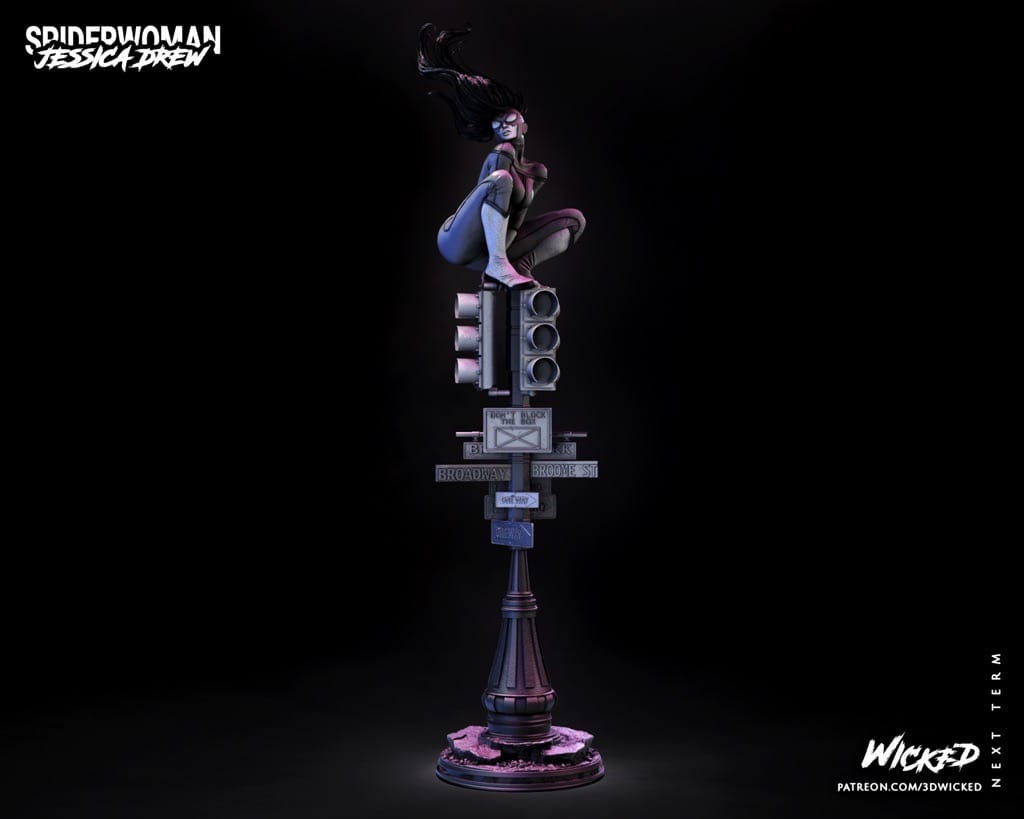 P站图纸印象馆 3DWicked 漫威 蜘蛛女侠 3DWicked 漫威 蜘蛛女侠