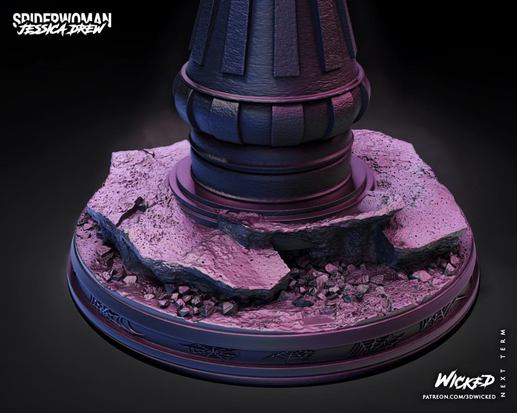 P站图纸印象馆 3DWicked 漫威 蜘蛛女侠 3DWicked 漫威 蜘蛛女侠