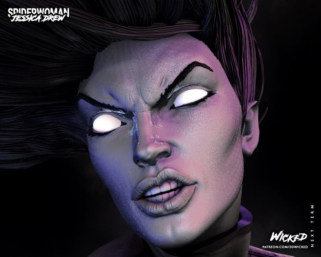P站图纸印象馆 3DWicked 漫威 蜘蛛女侠 3DWicked 漫威 蜘蛛女侠