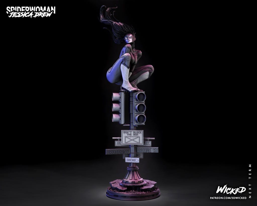 P站图纸印象馆 3DWicked 漫威 蜘蛛女侠 3DWicked 漫威 蜘蛛女侠