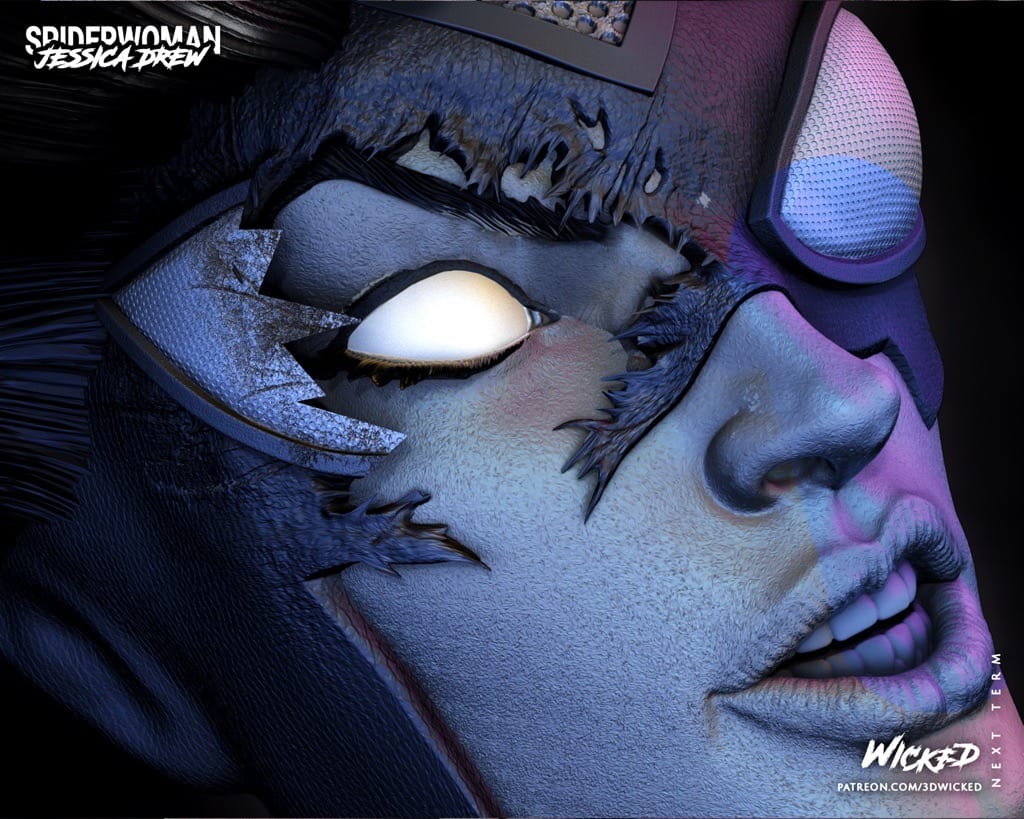 P站图纸印象馆 3DWicked 漫威 蜘蛛女侠 3DWicked 漫威 蜘蛛女侠