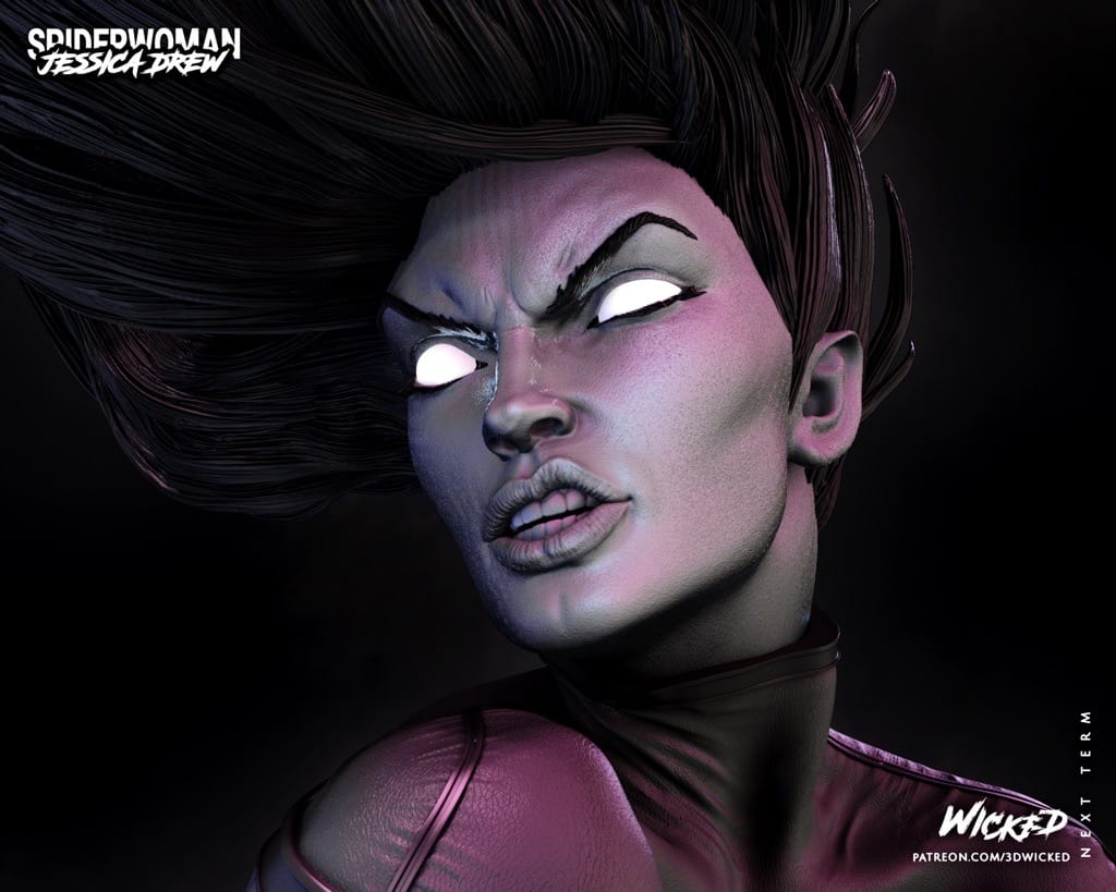 P站图纸印象馆 3DWicked 漫威 蜘蛛女侠 3DWicked 漫威 蜘蛛女侠