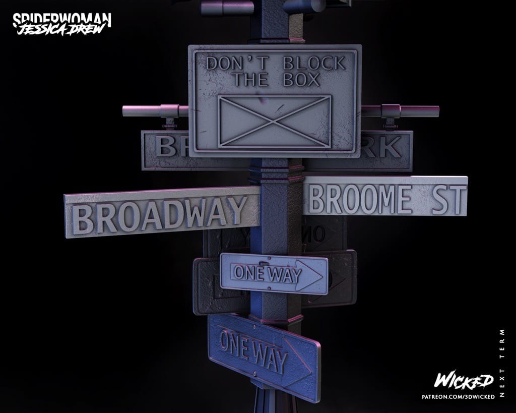 P站图纸印象馆 3DWicked 漫威 蜘蛛女侠 3DWicked 漫威 蜘蛛女侠