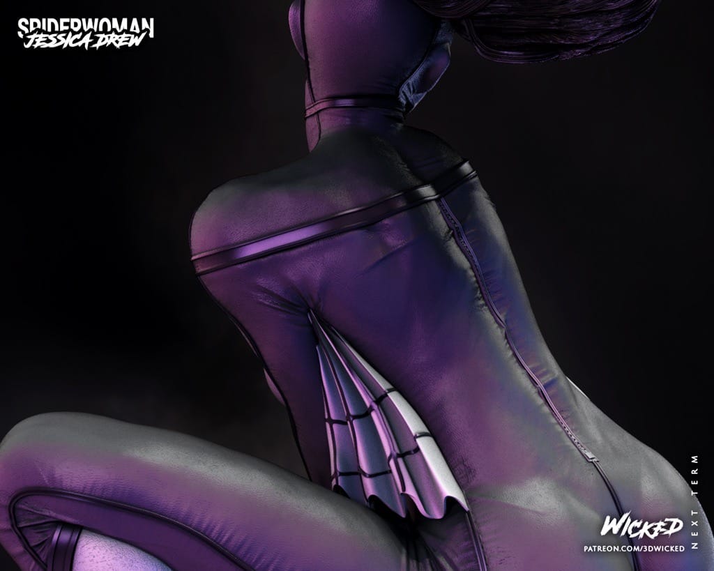 P站图纸印象馆 3DWicked 漫威 蜘蛛女侠 3DWicked 漫威 蜘蛛女侠