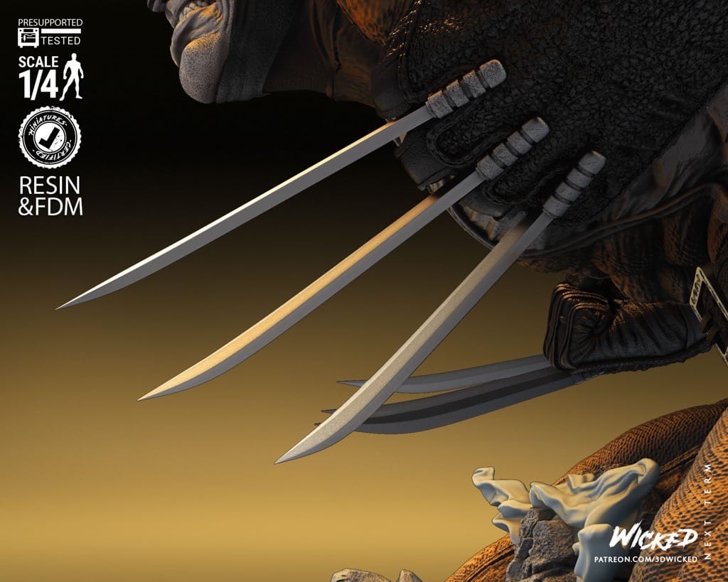 P站图纸印象馆 3DWicked 漫威 X战警 金刚狼 3DWicked 漫威 X战警 金刚狼