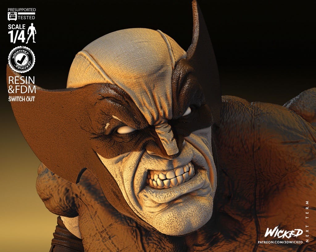 P站图纸印象馆 3DWicked 漫威 X战警 金刚狼 3DWicked 漫威 X战警 金刚狼