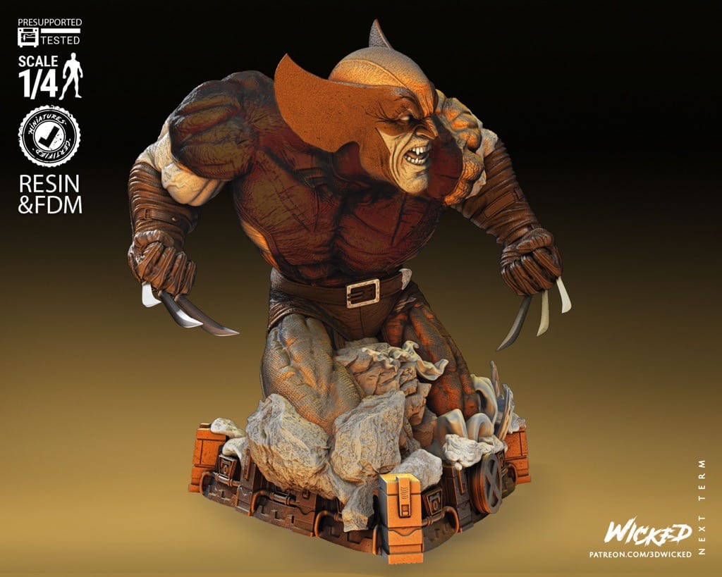 P站图纸印象馆 3DWicked 漫威 X战警 金刚狼 3DWicked 漫威 X战警 金刚狼