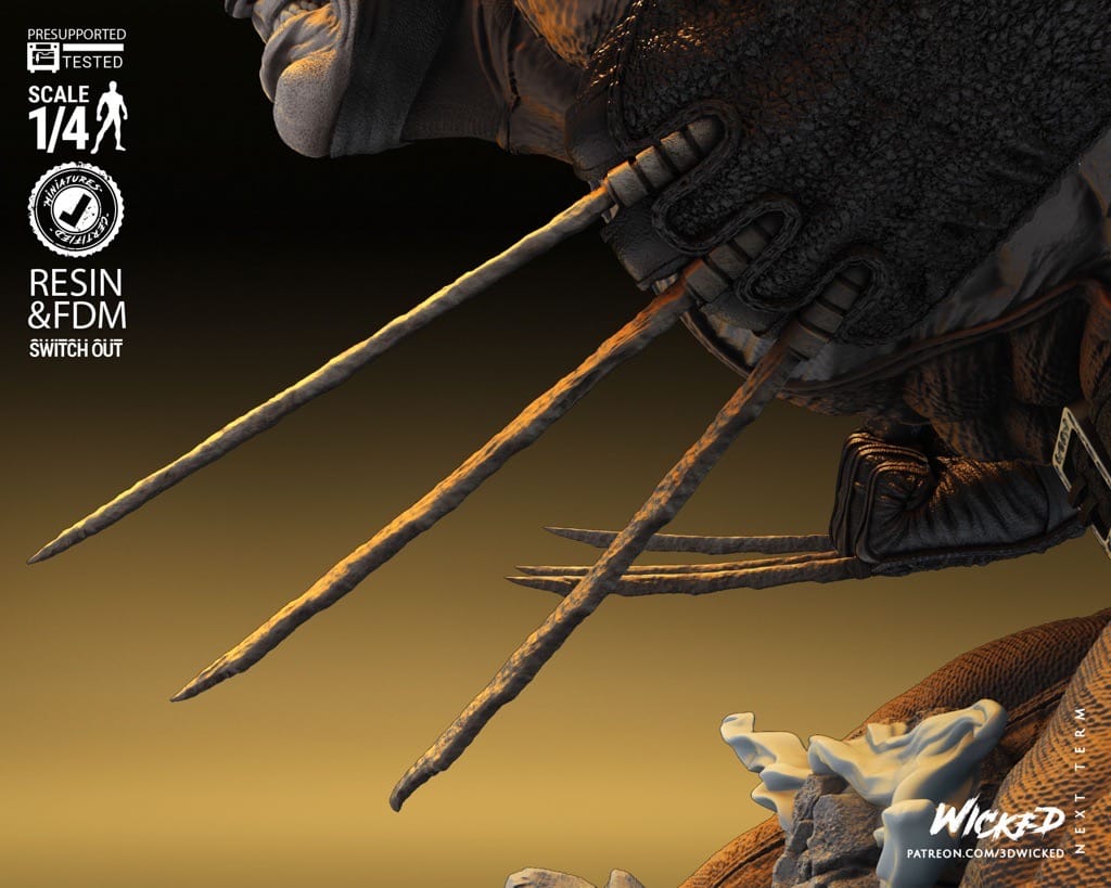 P站图纸印象馆 3DWicked 漫威 X战警 金刚狼 3DWicked 漫威 X战警 金刚狼