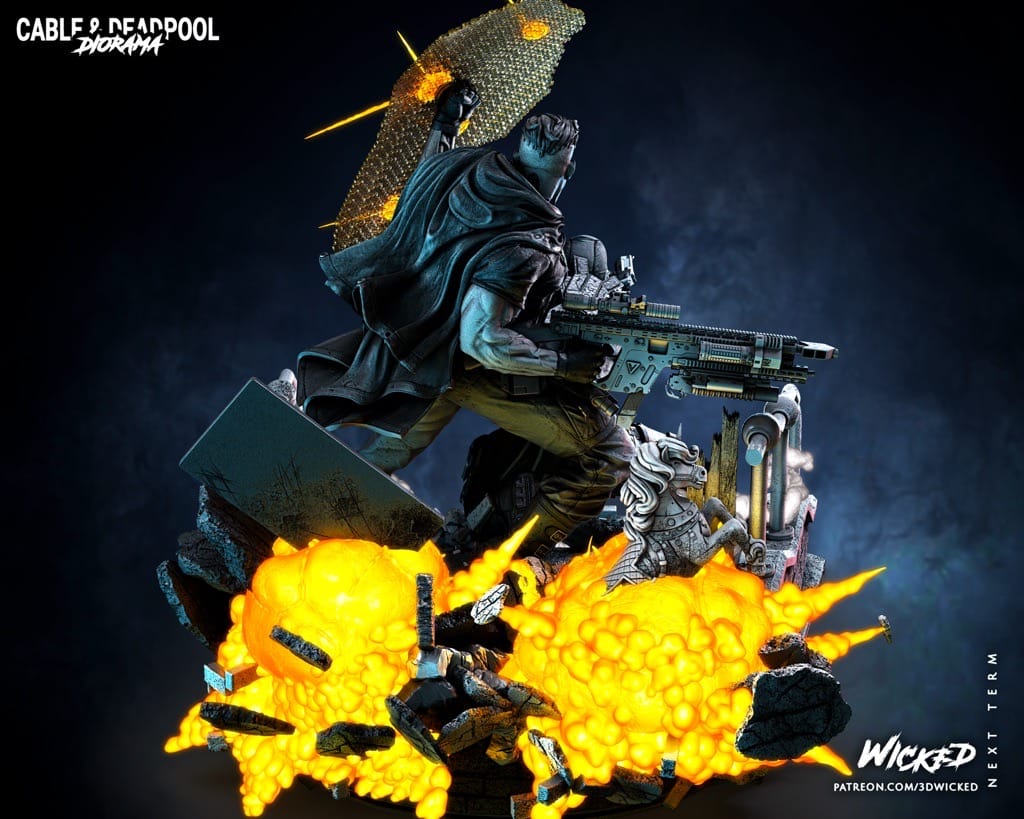 P站图纸印象馆 3DWicked 漫威 死待和电索 3DWicked 漫威 死待和电索