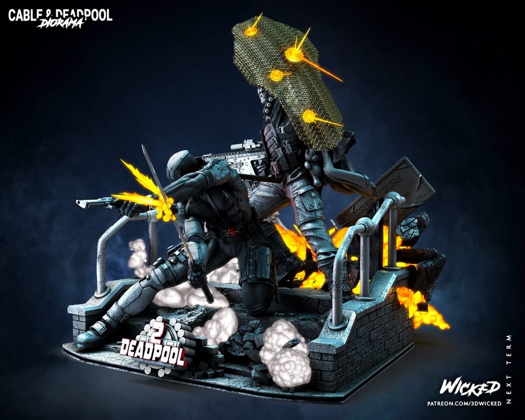 P站图纸印象馆 3DWicked 漫威 死待和电索 3DWicked 漫威 死待和电索