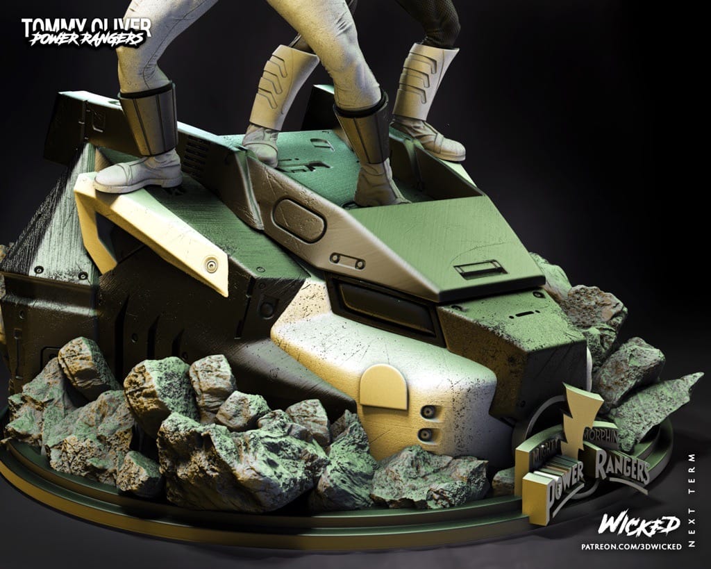 P站图纸印象馆 3DWicked 超凡战队 绿战士和白战士 3DWicked 超凡战队 绿战士和白战士