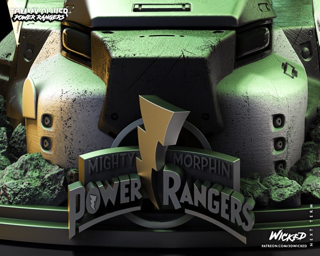 P站图纸印象馆 3DWicked 超凡战队 绿战士和白战士 3DWicked 超凡战队 绿战士和白战士