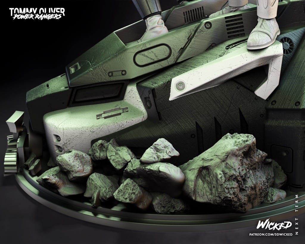 P站图纸印象馆 3DWicked 超凡战队 绿战士和白战士 3DWicked 超凡战队 绿战士和白战士