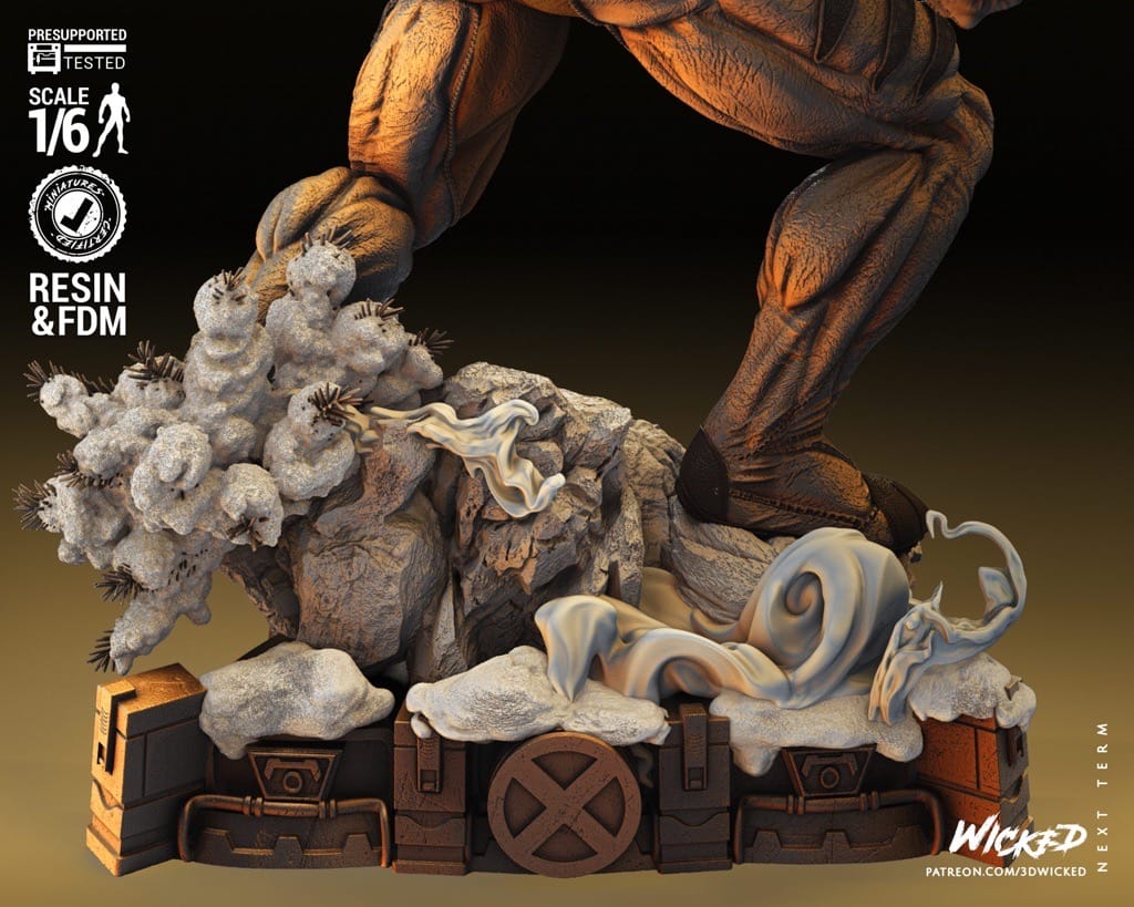 P站图纸印象馆 3DWicked 漫威 铁拳 剑齿虎 3DWicked 漫威 铁拳 剑齿虎