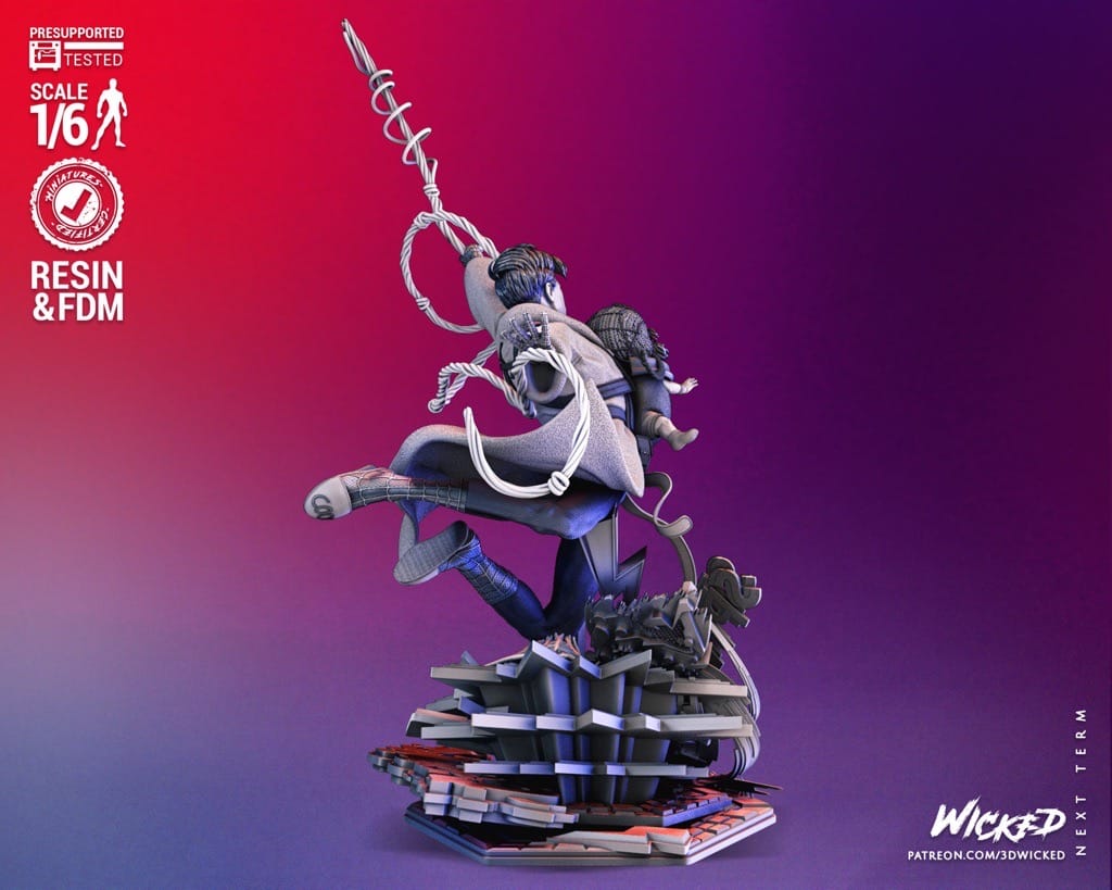 P站图纸印象馆 3DWicked 漫威 蜘蛛侠 废柴帅大叔 3DWicked 漫威 蜘蛛侠 废柴帅大叔